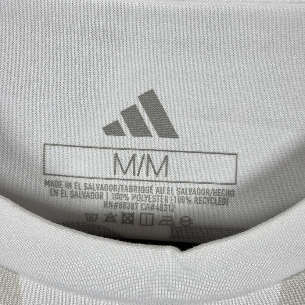 Adidas Inter Miami CF Messi 10 Soccer Jersey White Grey Stripe JW4332 Men's M - Picture 3 of 10
